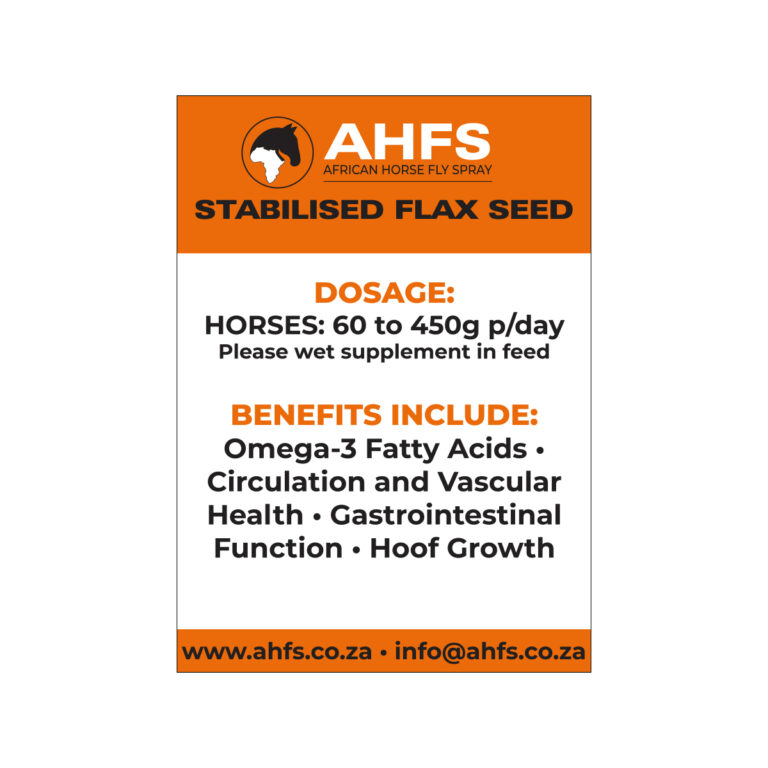 Stabilized Flaxseed African Horse Fly Spray