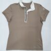 Short Sleeve Khaki Diamante Shirt Small (A10.38)