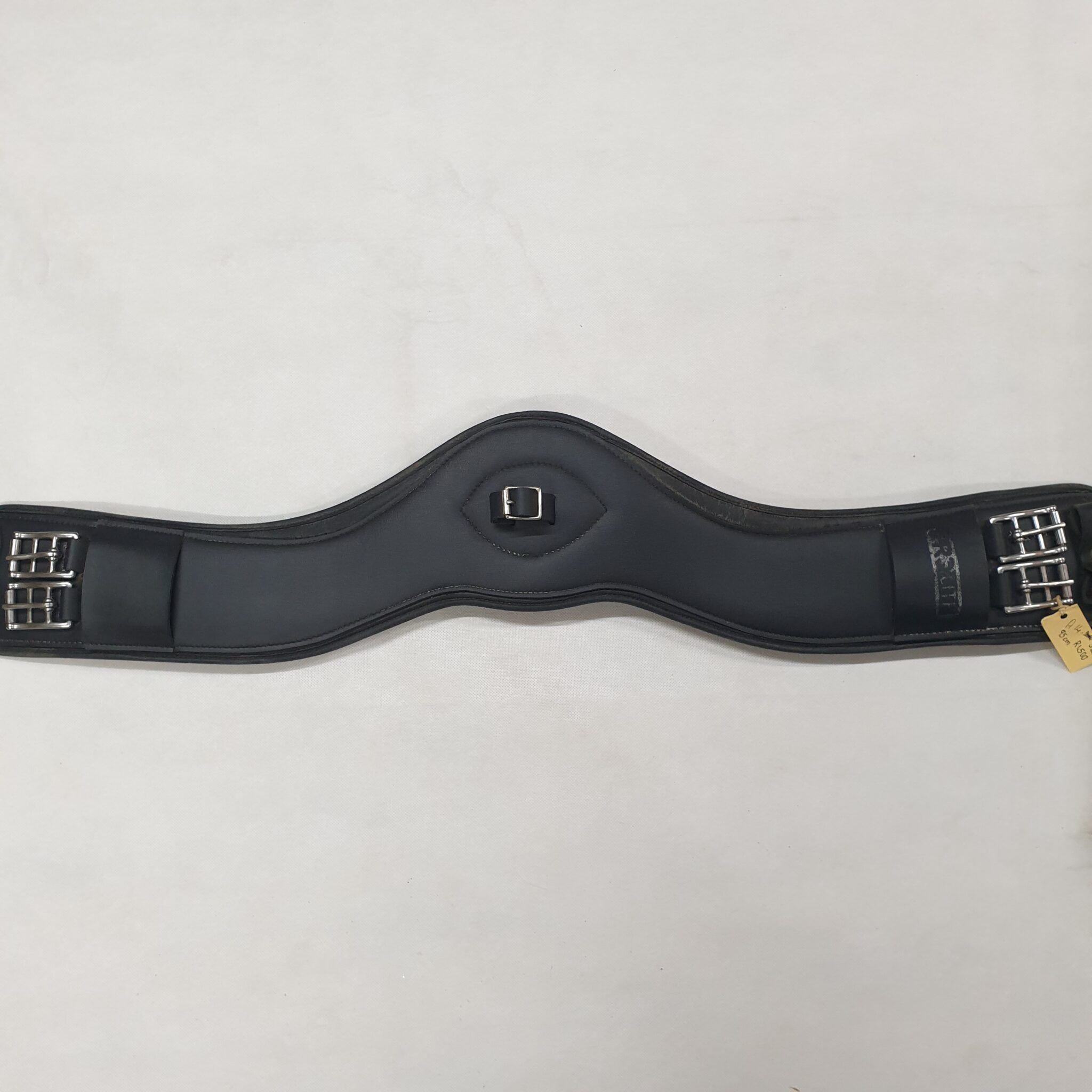 Prolite black anatomical padded girth (95cm). African Horse Fly Spray