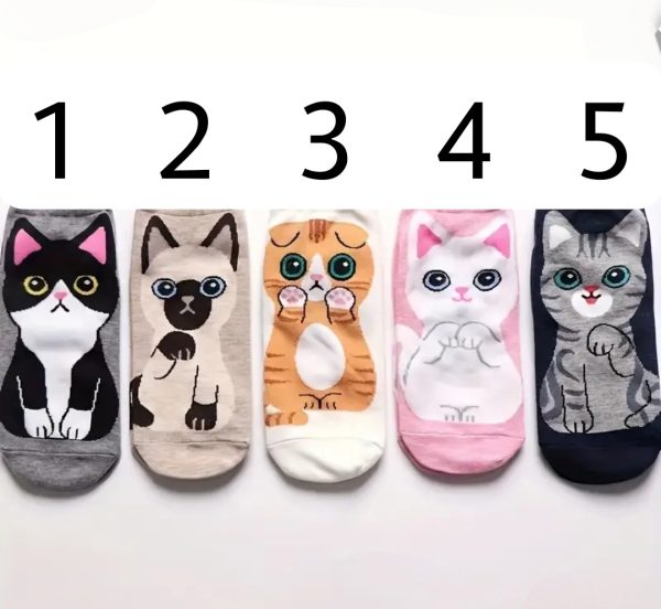 Cat Pattern Socks (Assorted Available) (SC8)