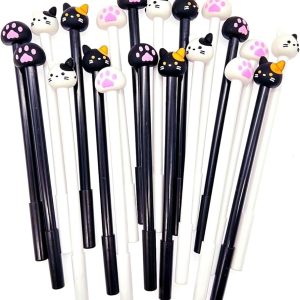 Black Rollerball Pen - Cat