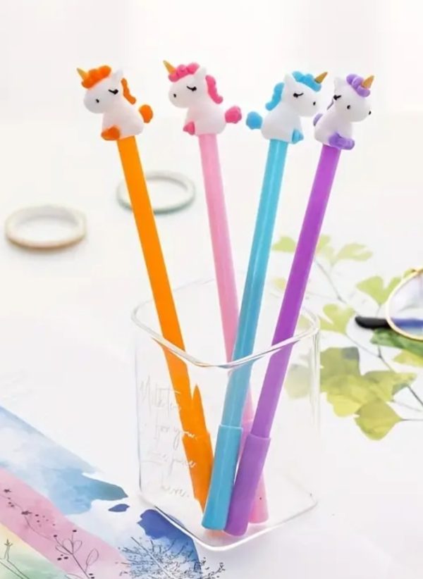 Unicorn (Black Ink) Pens (Random Colour)