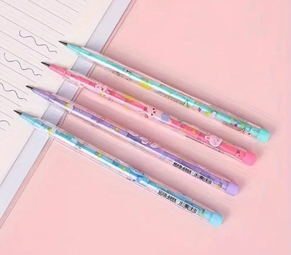 Cartoon Horse (No Sharpen) Pencils With 11 Refillable Eggs - Image 2