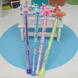 Cartoon Horse (No Sharpen) Pencils With 11 Refillable Eggs