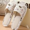 Flat Slippers With Open Toe