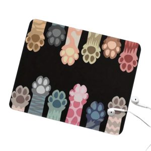 Cat Paw Print Mouse Pad - Large