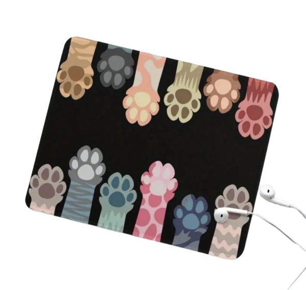 Cat Paw Print Mouse Pad - Small