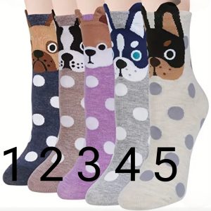 Cotton Crew Cartoon Dog Socks