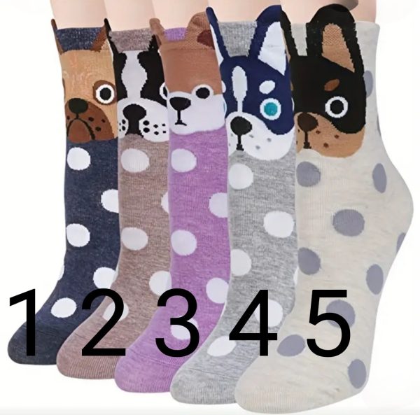 Cotton Crew Cartoon Dog Socks
