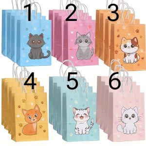 Cartoon Kitten Theme Tote Bag