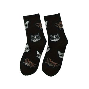 Mid Tube Cat Cartoon Socks (CS6)