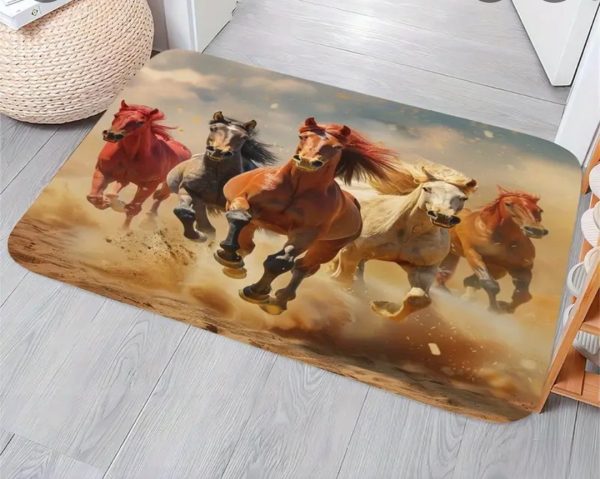 Horse Printed Pattern Rug
