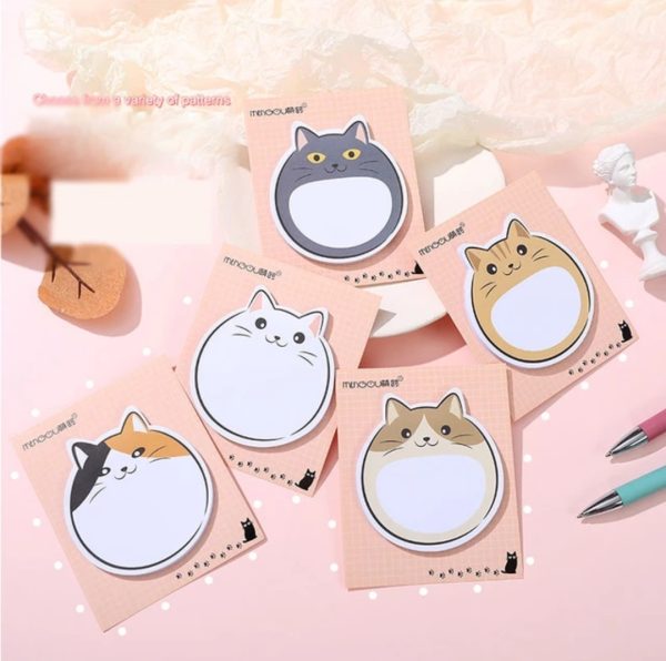 Small Cat Sticky Notes Book