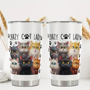Cat Lover Tumbler - Crazy Cat Lady (CTUM1)