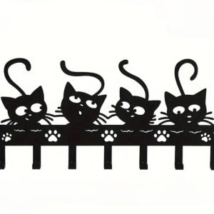 Cat Metal Wall Hooks (WHC1)