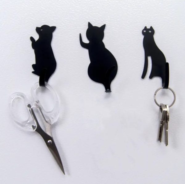 3pcs Cat Shaped Metal Adhesive Hook (CKH3) - Image 2