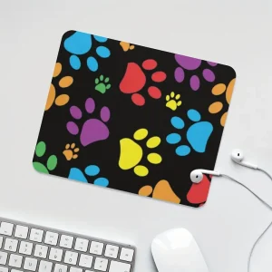 Paw Print Mouse Pad with Stitched Edges (PPM1)