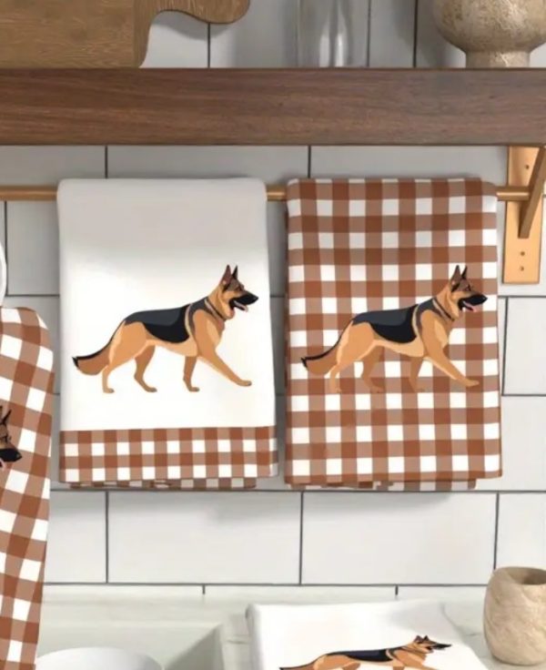 2pcs German Shephard Kitchen Towel (DKT2)