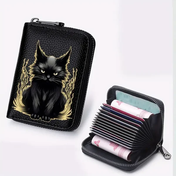 Black Cat Short Wallet (CW5) - Image 2