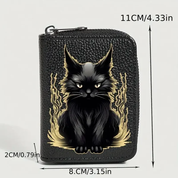 Black Cat Short Wallet (CW5) - Image 4