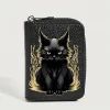 Black Cat Short Wallet (CW5)