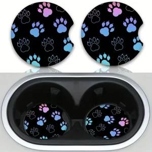 2pcs Paw Car Coasters 3 (PCC1)
