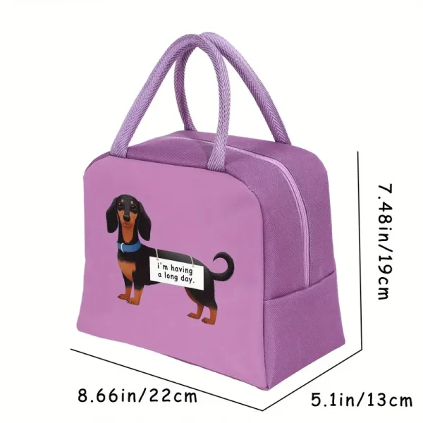 Dachshund Insulated Lunch Bag 3 (ILB3) - Image 2