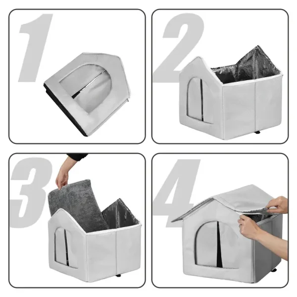 Waterproof Cat House with Stand (WCH2) - Image 2