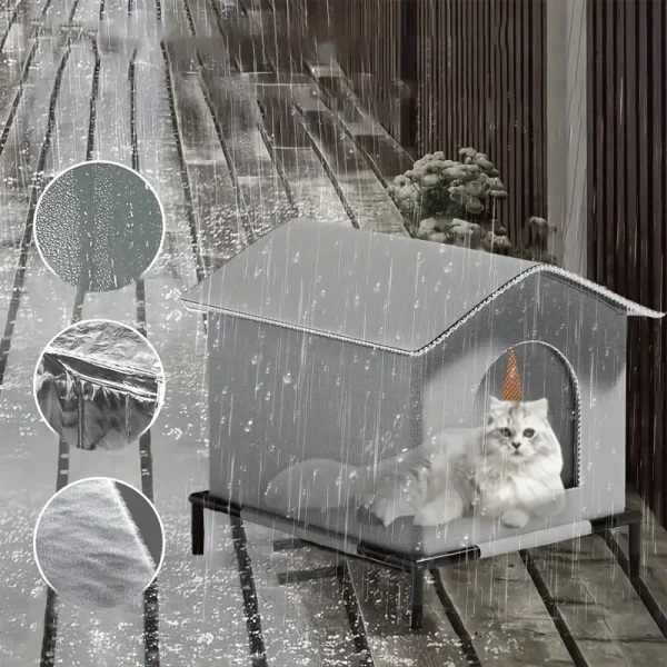 Waterproof Cat House with Stand (WCH2) - Image 3