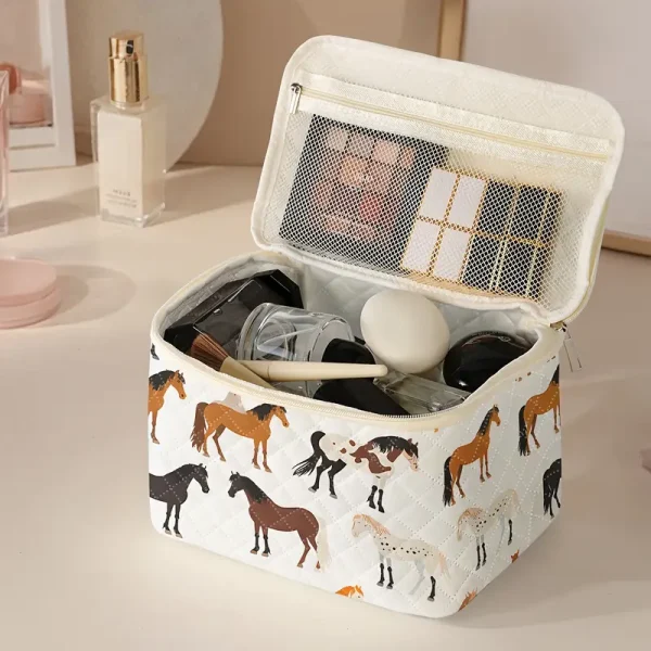 Horse Pattern Cosmetic Travel Organizer (HCTO1) - Image 2