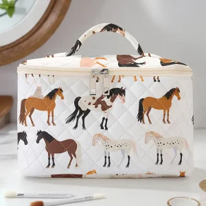 Horse Pattern Cosmetic Travel Organizer (HCTO1)