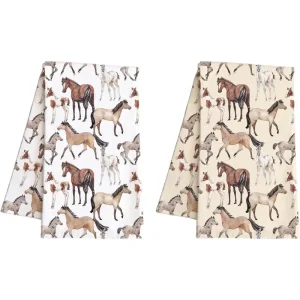 2pcs Horse Kitchen Towel (CTOW3)
