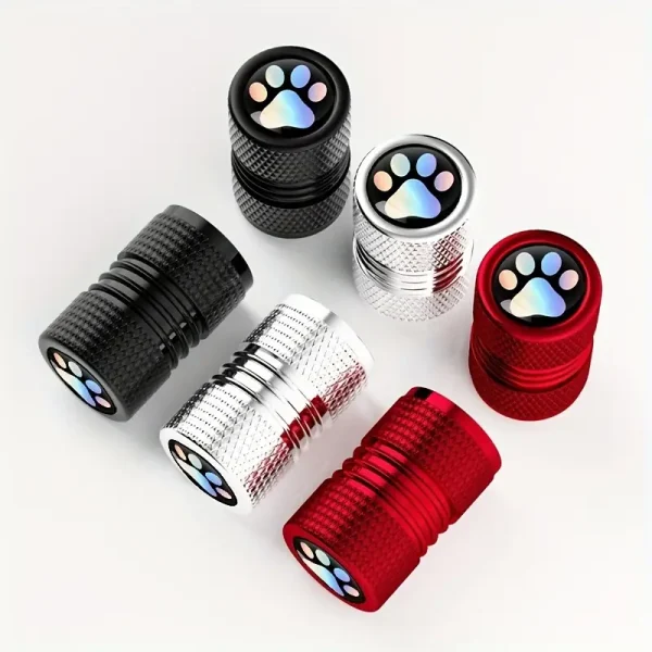 4PCS Tire Valve Stem Cover - Paw (TVSC1) - Image 5