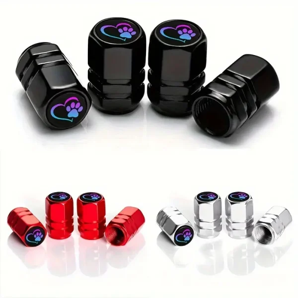 4PCS Tire Valve Stem Cover - Paw (TVSC1)