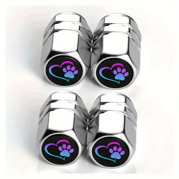 4PCS Tire Valve Stem Cover - Paw (TVSC1) - Image 2