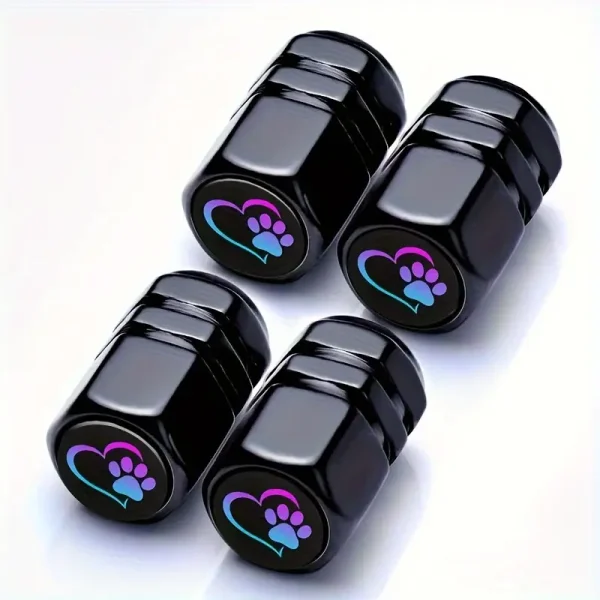 4PCS Tire Valve Stem Cover - Paw (TVSC1) - Image 3