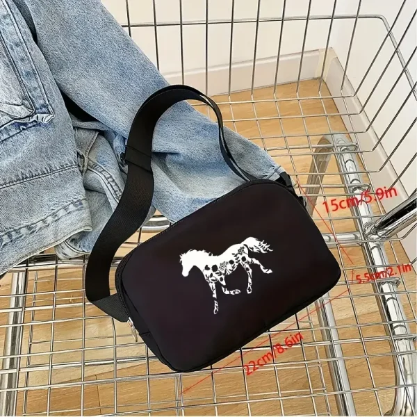 Horse Print Moon Bag (HMB1) - Image 4