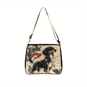 Dachshund Print Crossbody Bag (DCBB1)