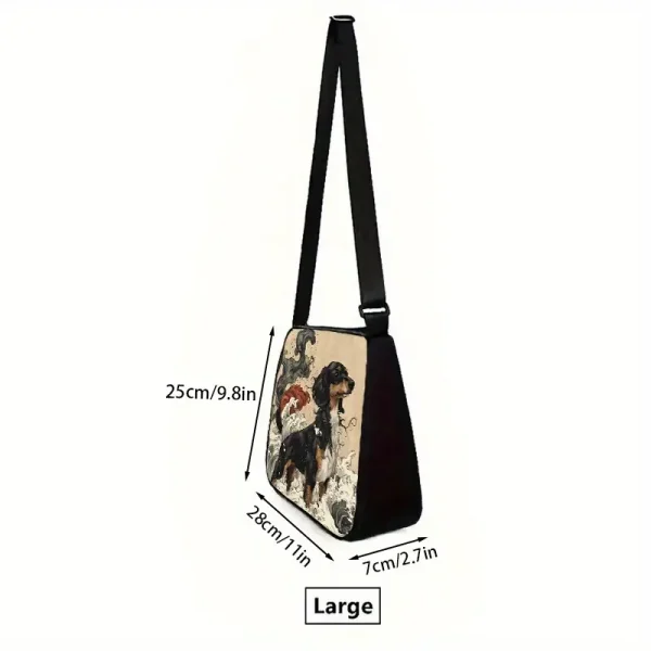 Dachshund Print Crossbody Bag (DCBB1) - Image 2