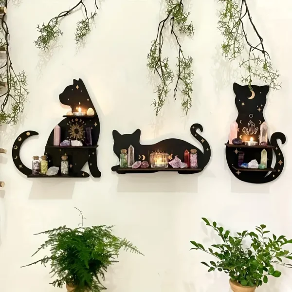 Black Cat Wall Shelf 3 (CWS3) - Image 3