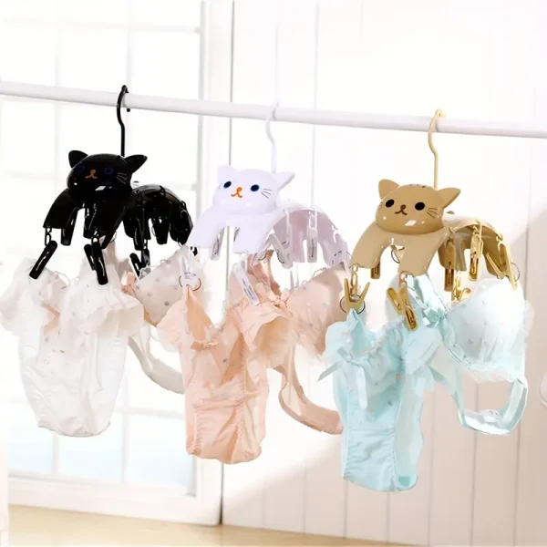 10 Clip Laundry Hanger - Cat (CLH1)
