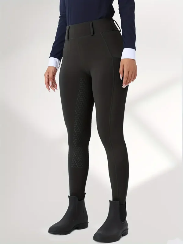 Equestrian Riding Leggings - Black (ERL4) - Image 2