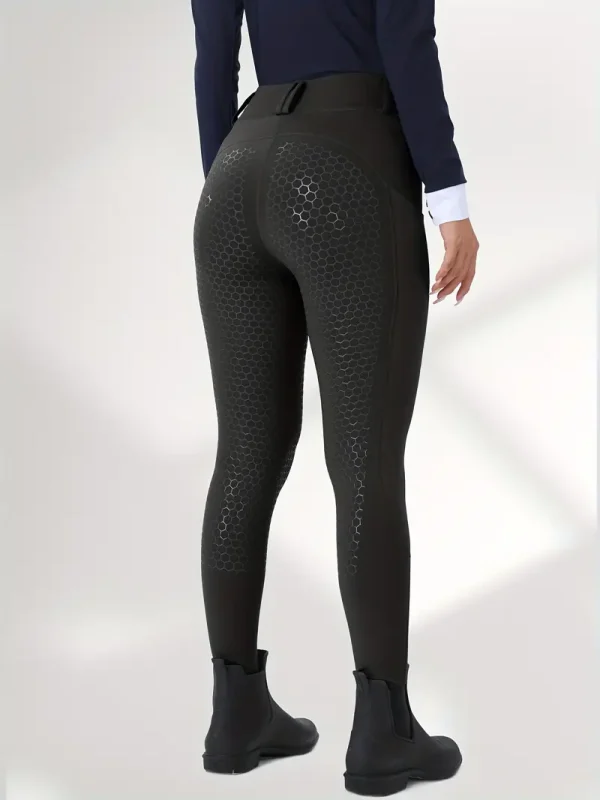 Equestrian Riding Leggings - Black (ERL4) - Image 3