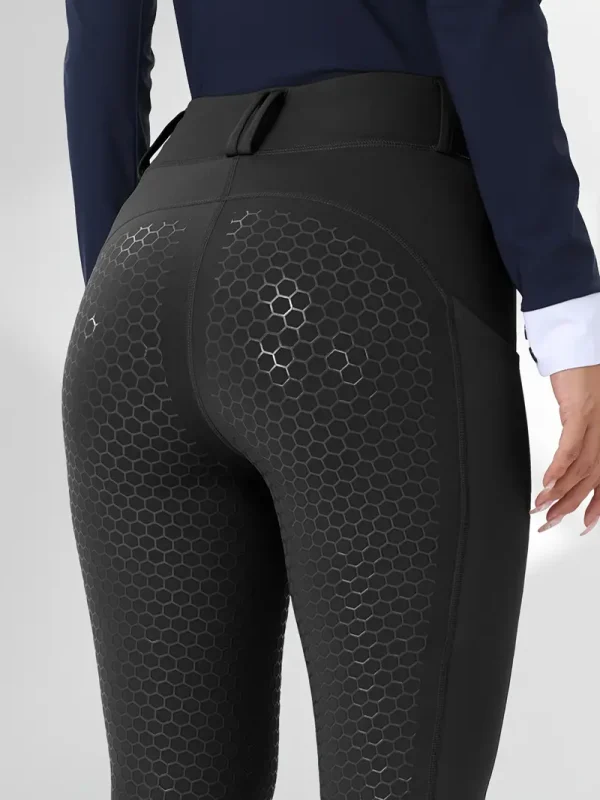 Equestrian Riding Leggings - Black (ERL4) - Image 4