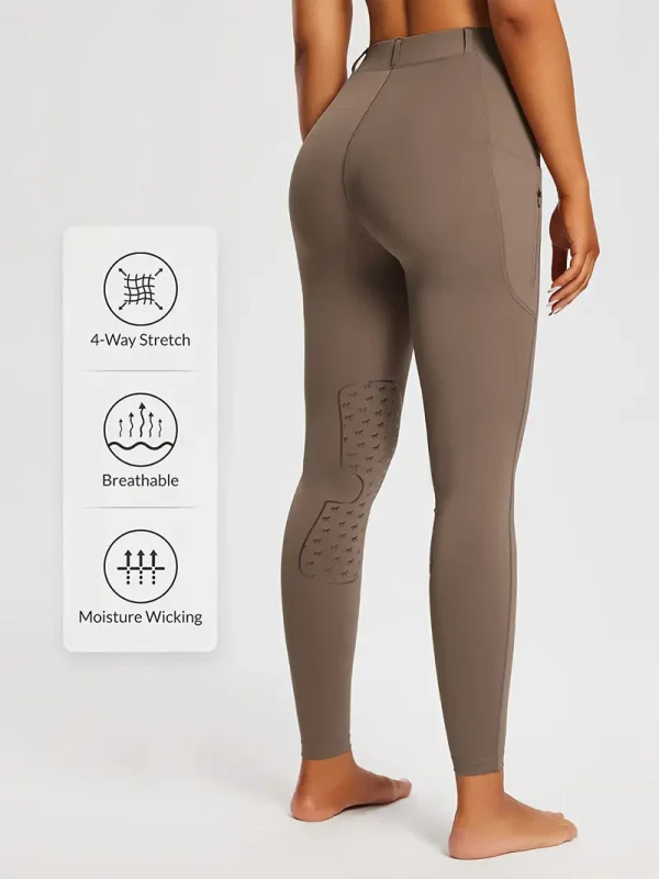 Equestrian Riding Leggings - Mocha (ERL1) - Image 5