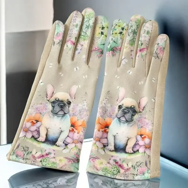Thickened Warm Gloves - French Bulldog (TWGD1)