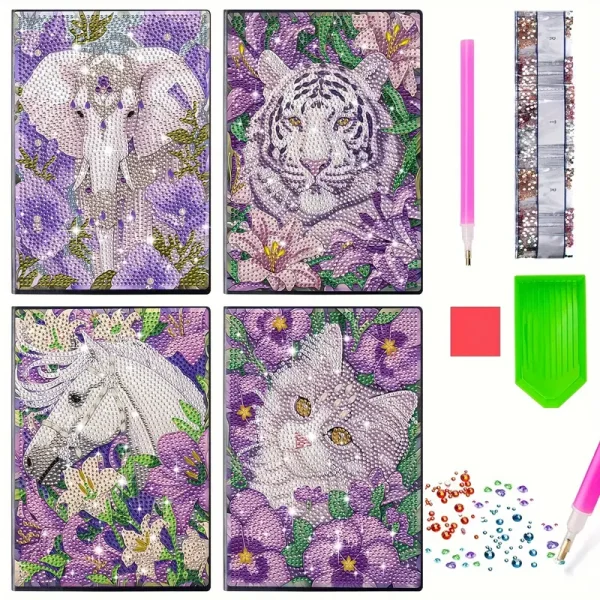 5D Diamond Art Animal Sketchbook / Notebook (DAS1) - Image 2