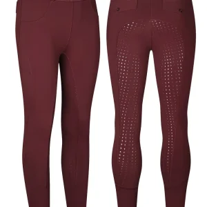 Equestrian Riding Leggings - Burgundy (ERL2)