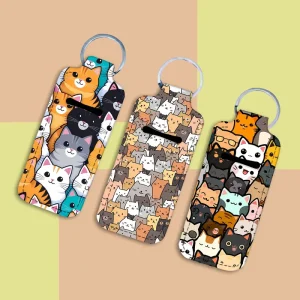 3pcs Lipstick holder with Clip Keychain (CLH1)