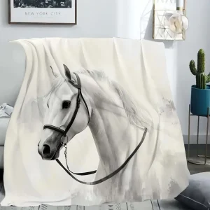 White Horse Flannel Blanket (HFB1)
